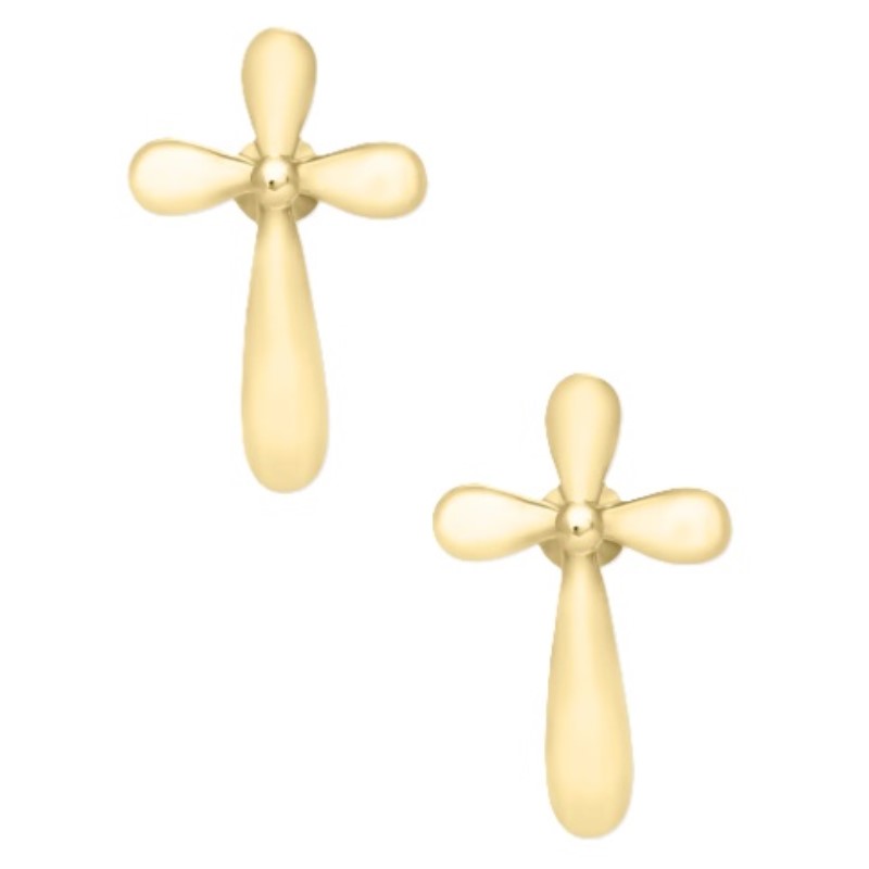Kiddie Kraft Cross Stud Earrings