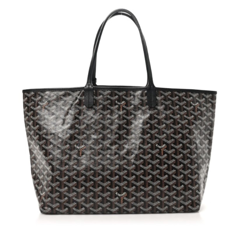 Goyard St.Louis Pm Black Coated Canvas Tote