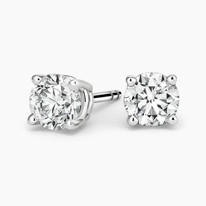 1.46 ct Diamond Solitaire Earrings