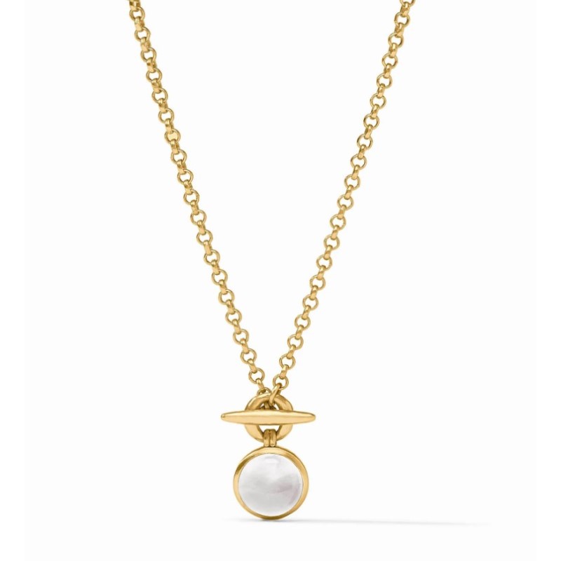 Julie Vos Solara Solitaire Necklace