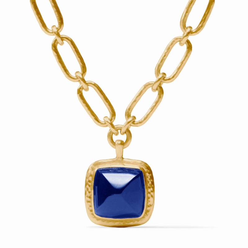 Julie Vos Sapphire Blue Sahara Statement Necklace