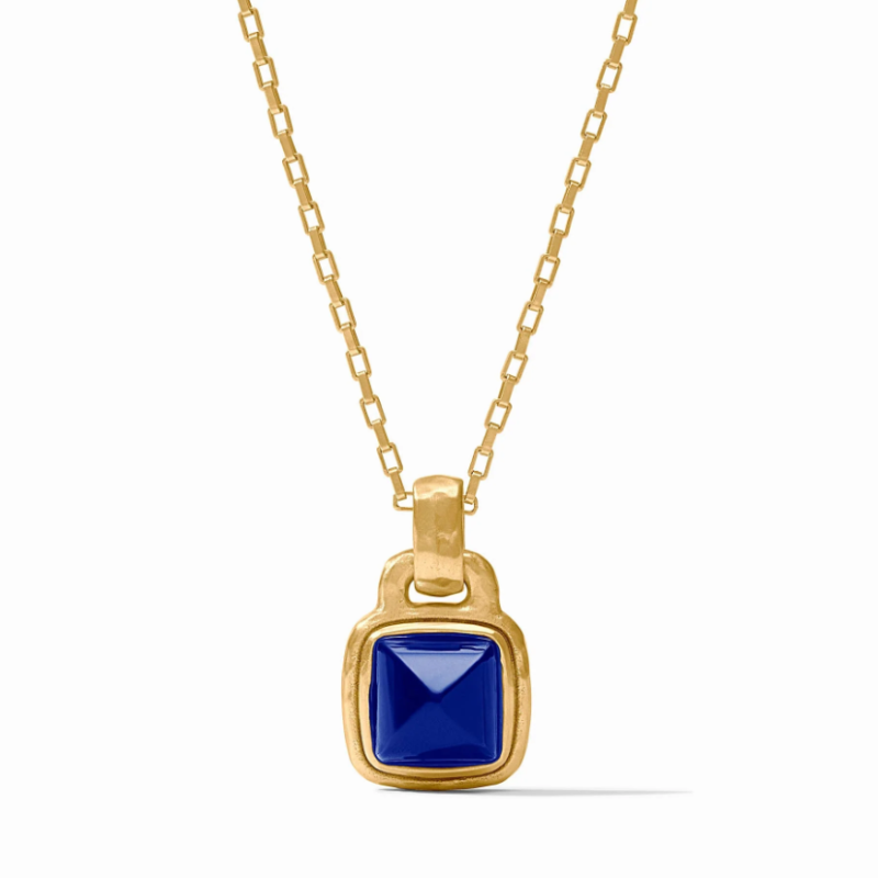 Julie Vos Sapphire Blue Sahara Solitaire Necklace