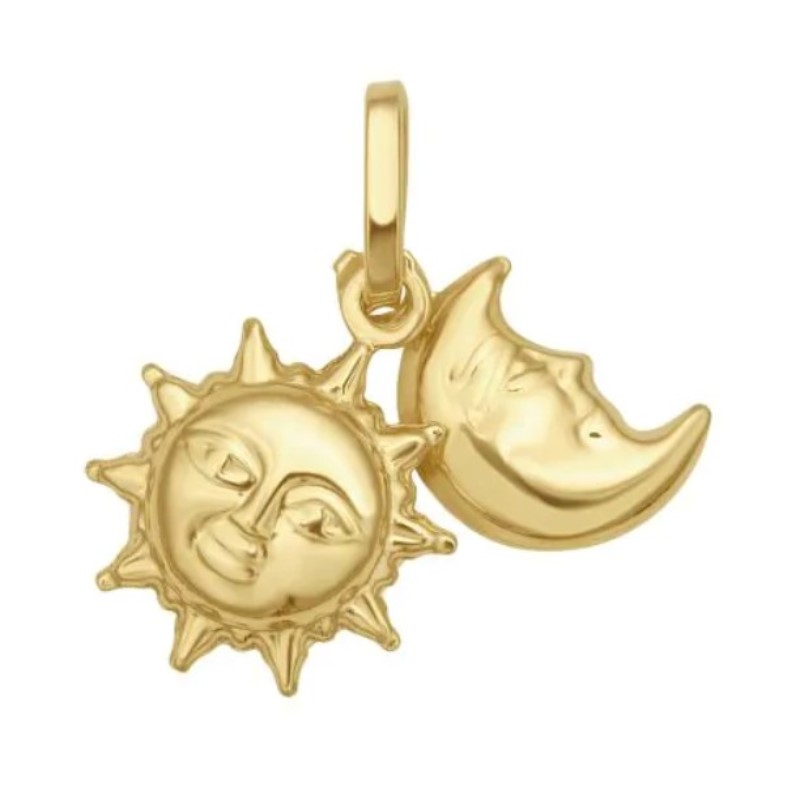 Sun And Moon Charm Pendant