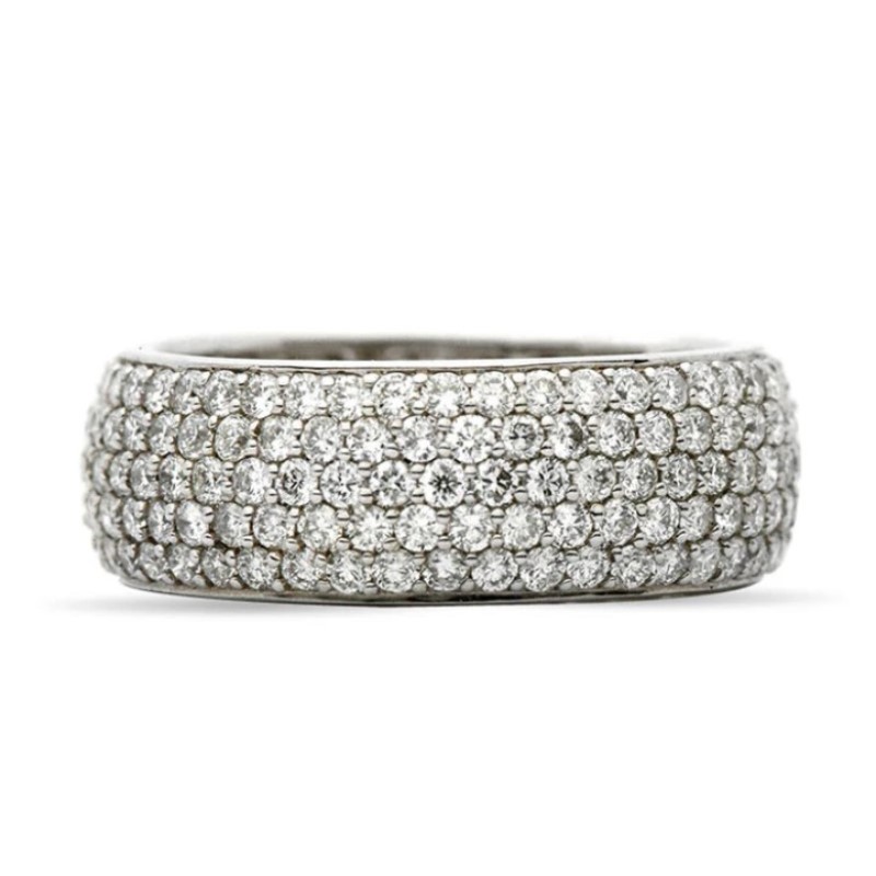 Wide Diamond Band