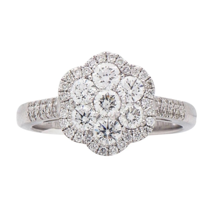 Diamond Cluster Ring