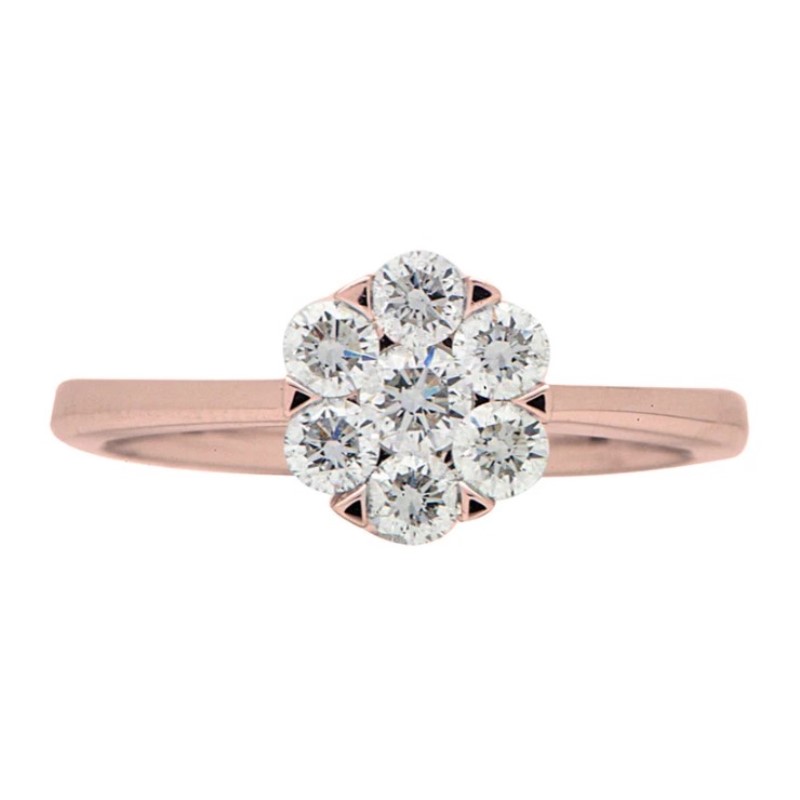 Diamond Cluster Ring