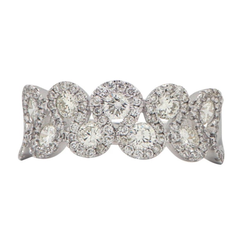 Diamond S Pattern Ring