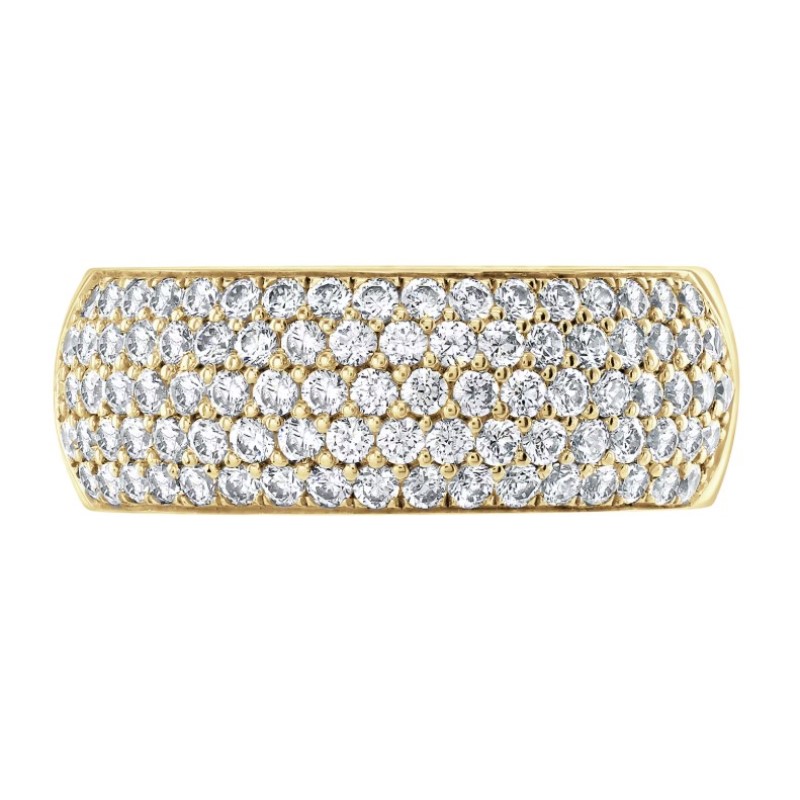 1.50ct Five Row Wide Diamond Band 1.50ct Five Row Wide Diamond Band