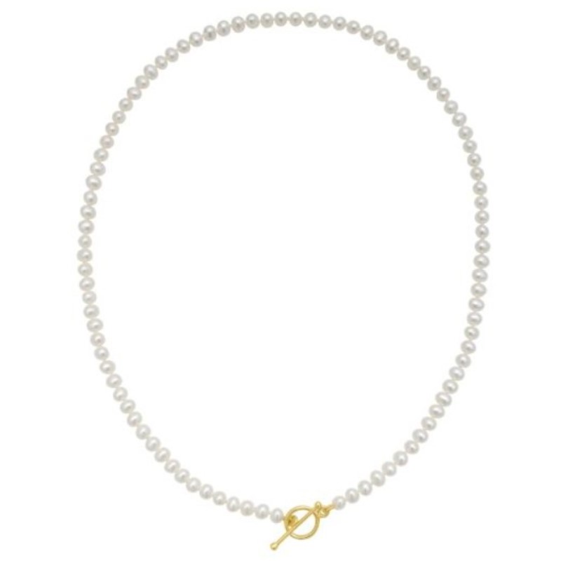 Freshwater Cultured Pearl Necklace With Toggle Clasp