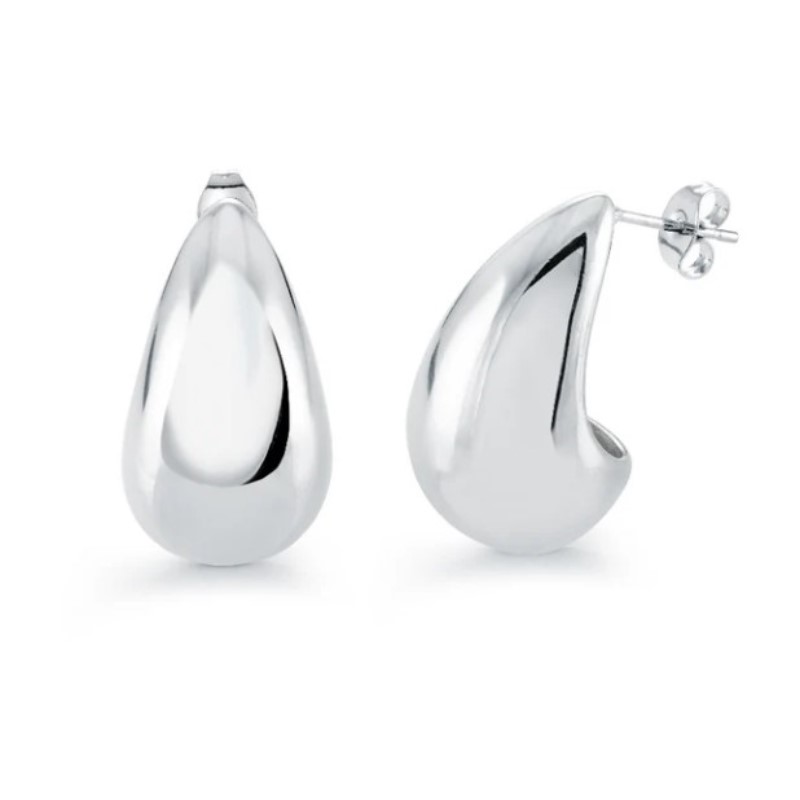 Veloria Collection 20mm Pointed Puff Drop Earrings