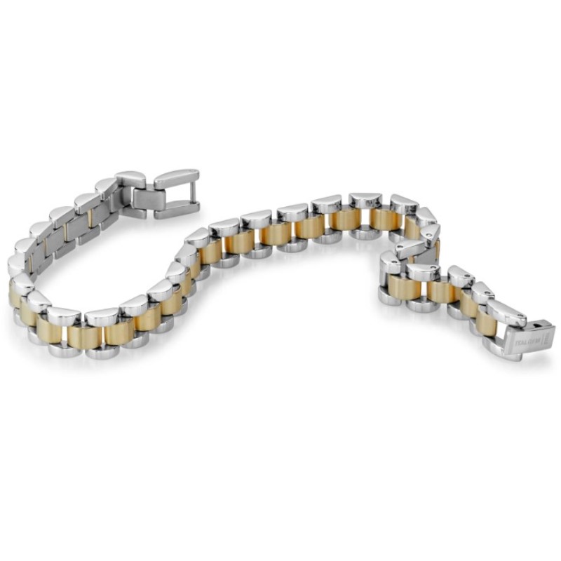Italgem Steel Two Tone Bracelet