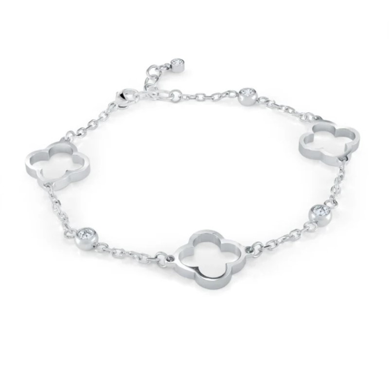 Veloria Collection Clover CZ Bracelet