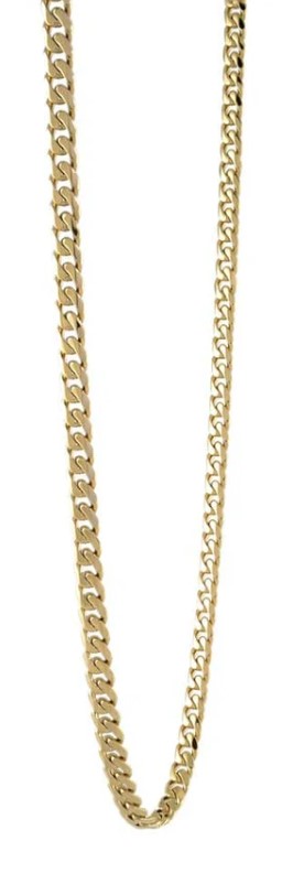 Italgem Plated Stainless Steel 4.6mm Curb Chain﻿