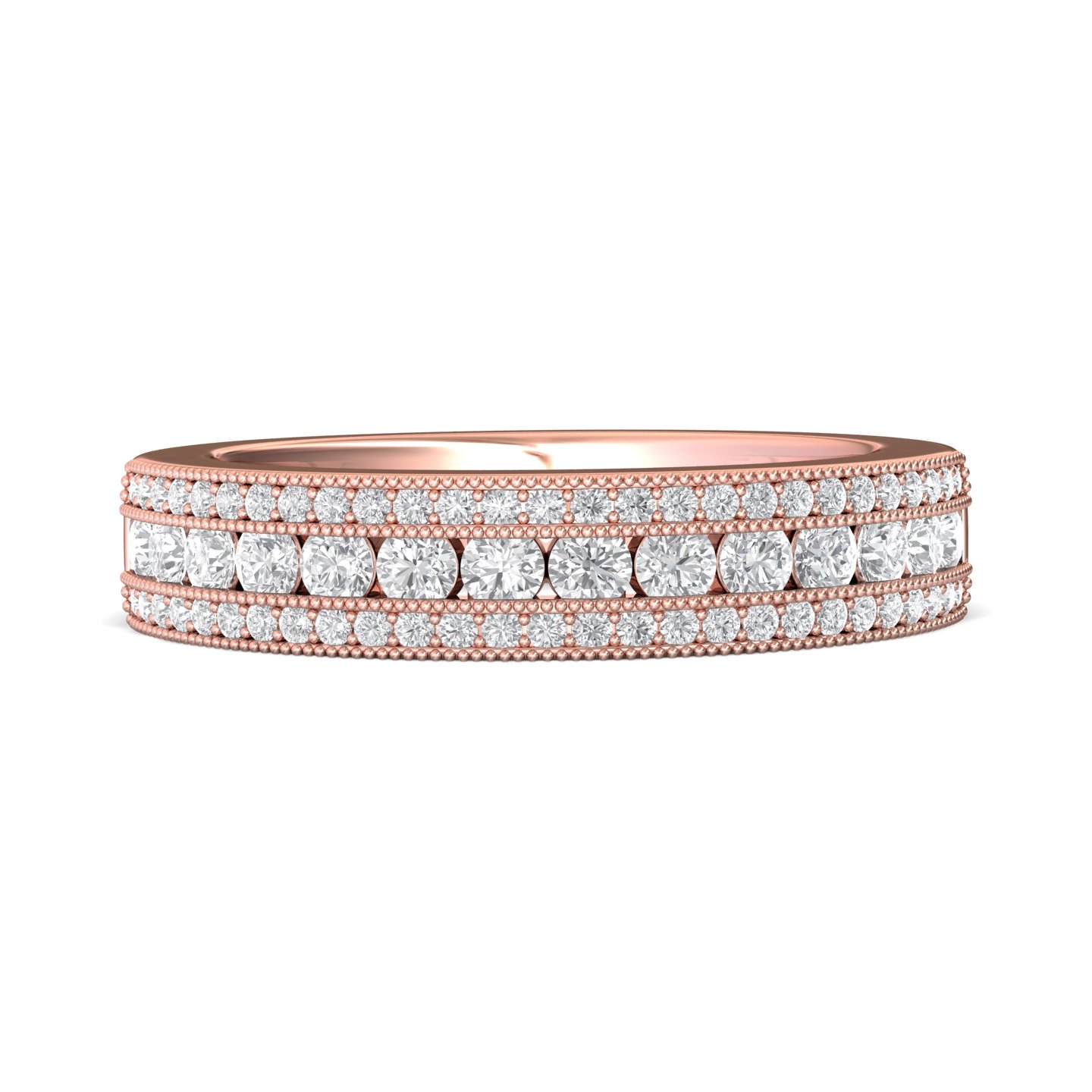14K Rose Gold Wedding Band