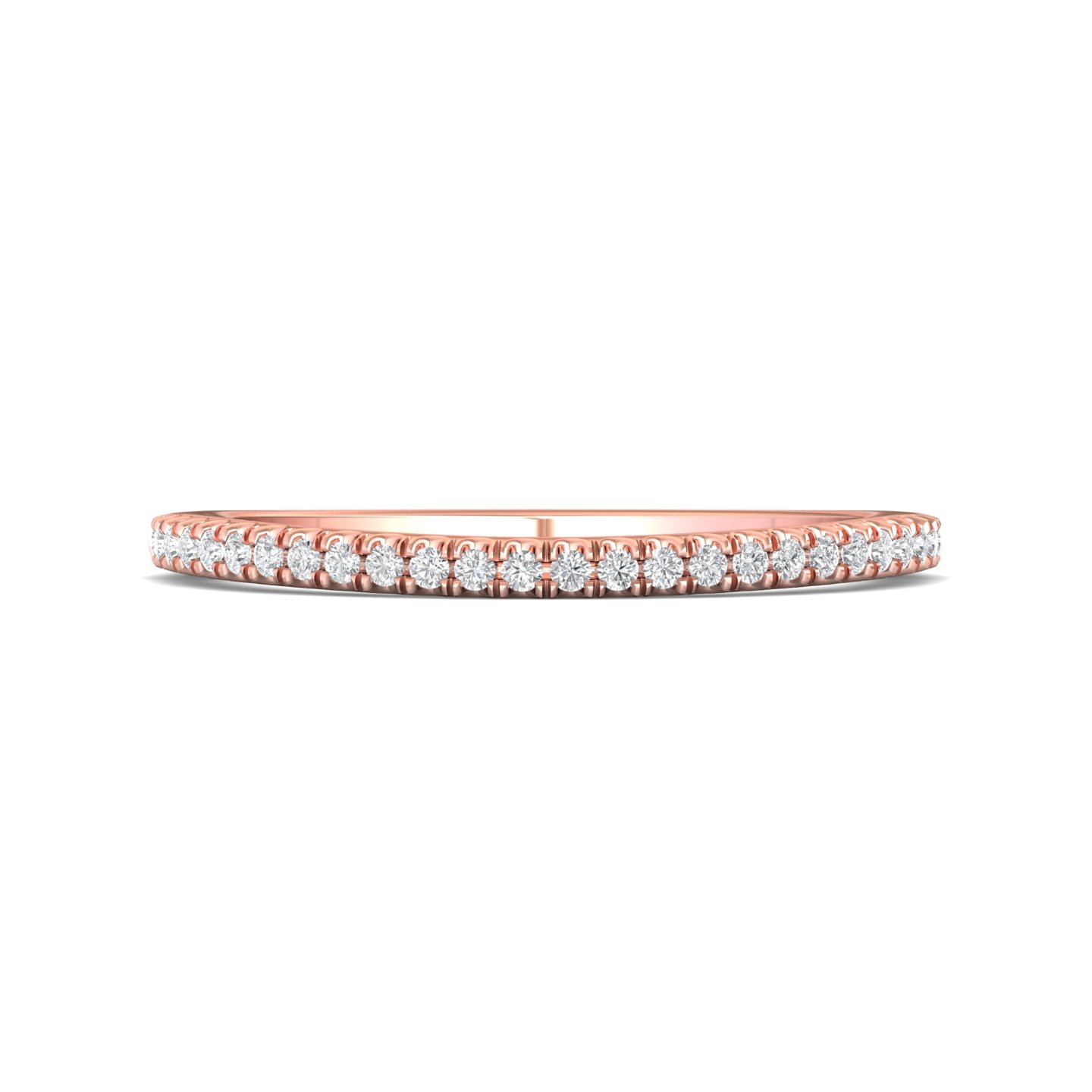 18k white gold wedding band