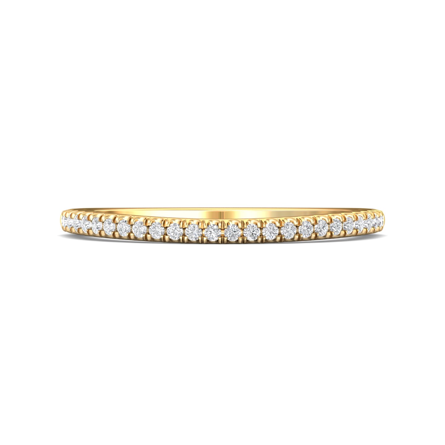 18k white gold wedding band