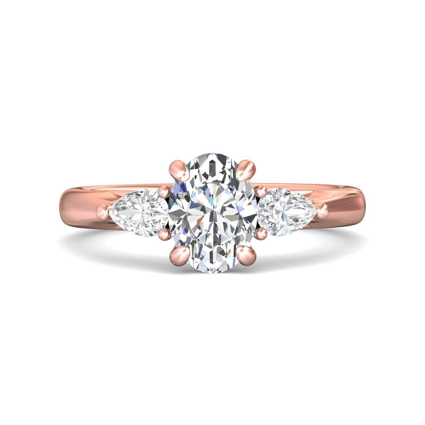 14k white gold round diamond engagement ring