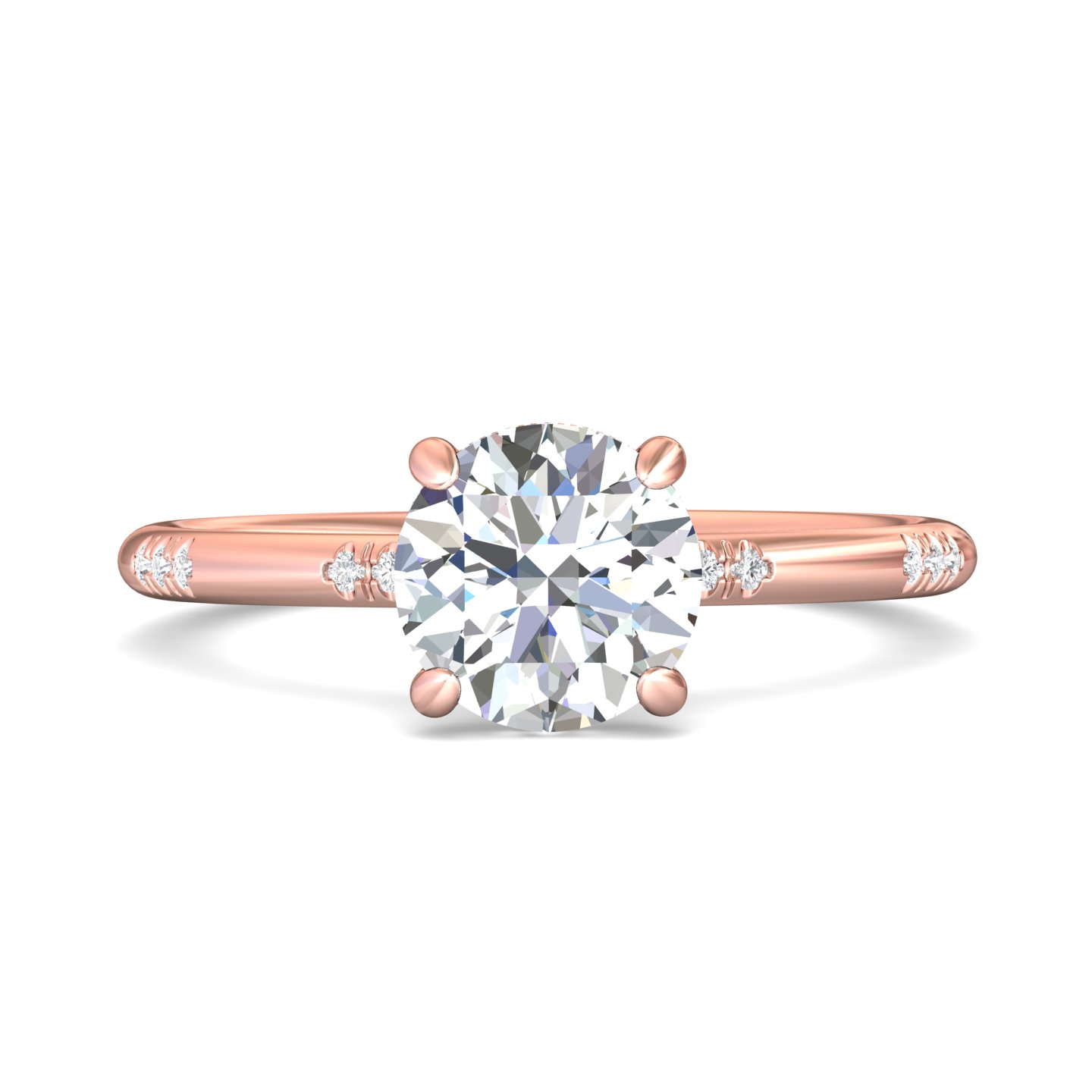 14k yellow and white gold cushion diamond engagement ring