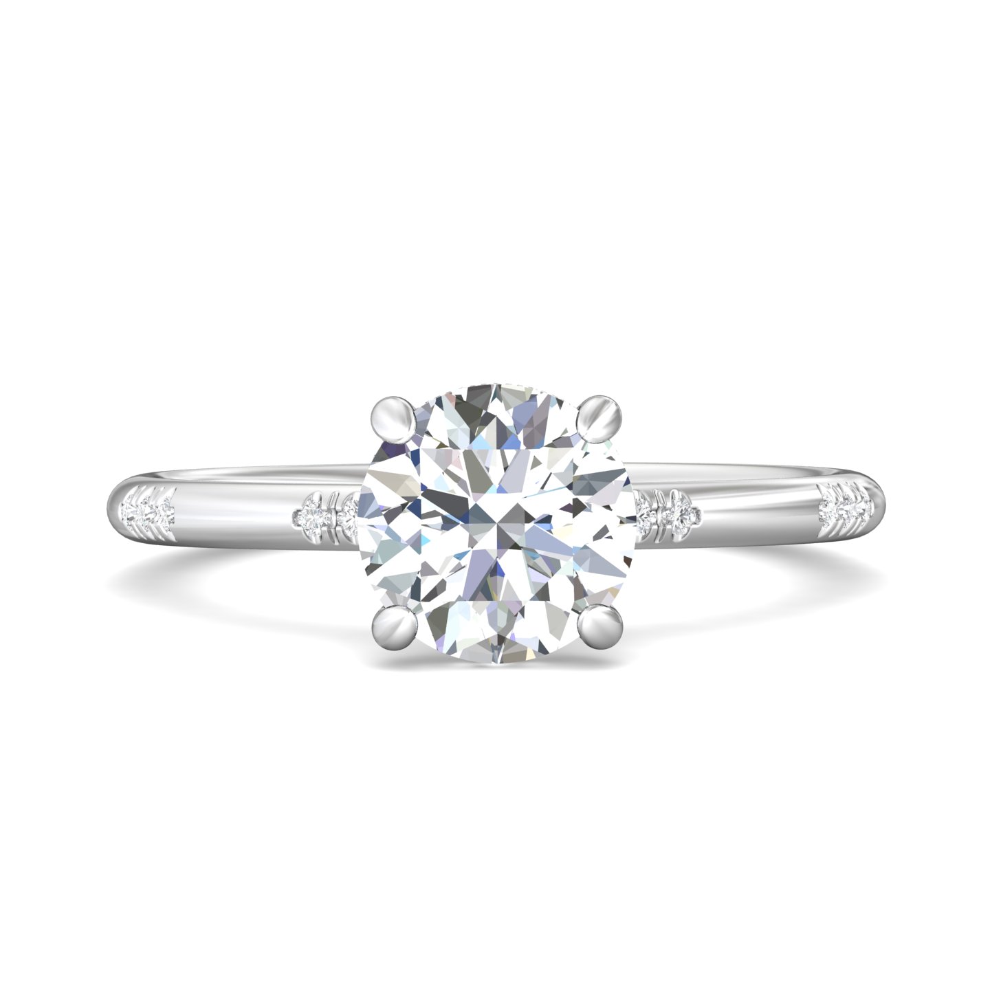 14k yellow and white gold cushion diamond engagement ring