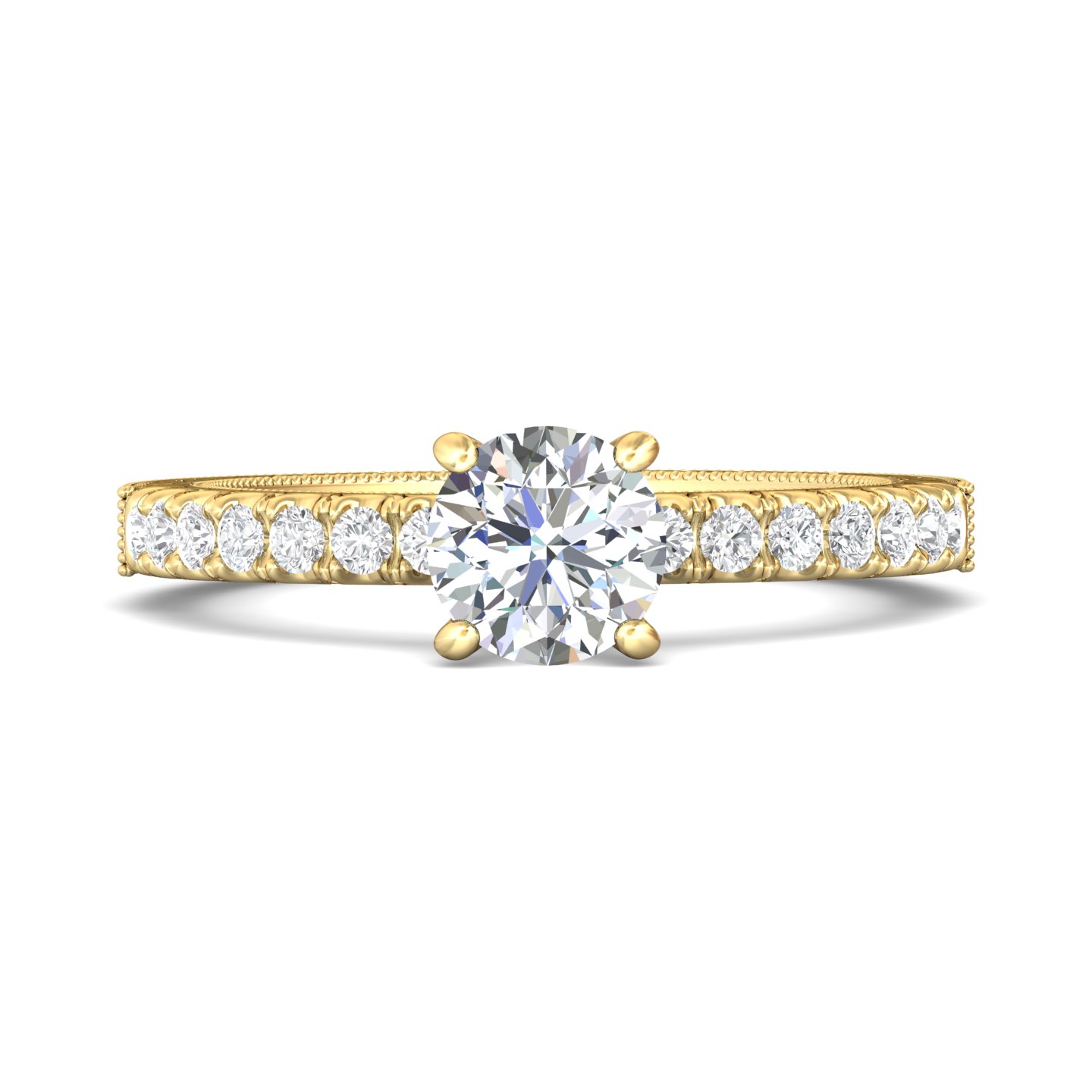  platinum round diamond engagement ring