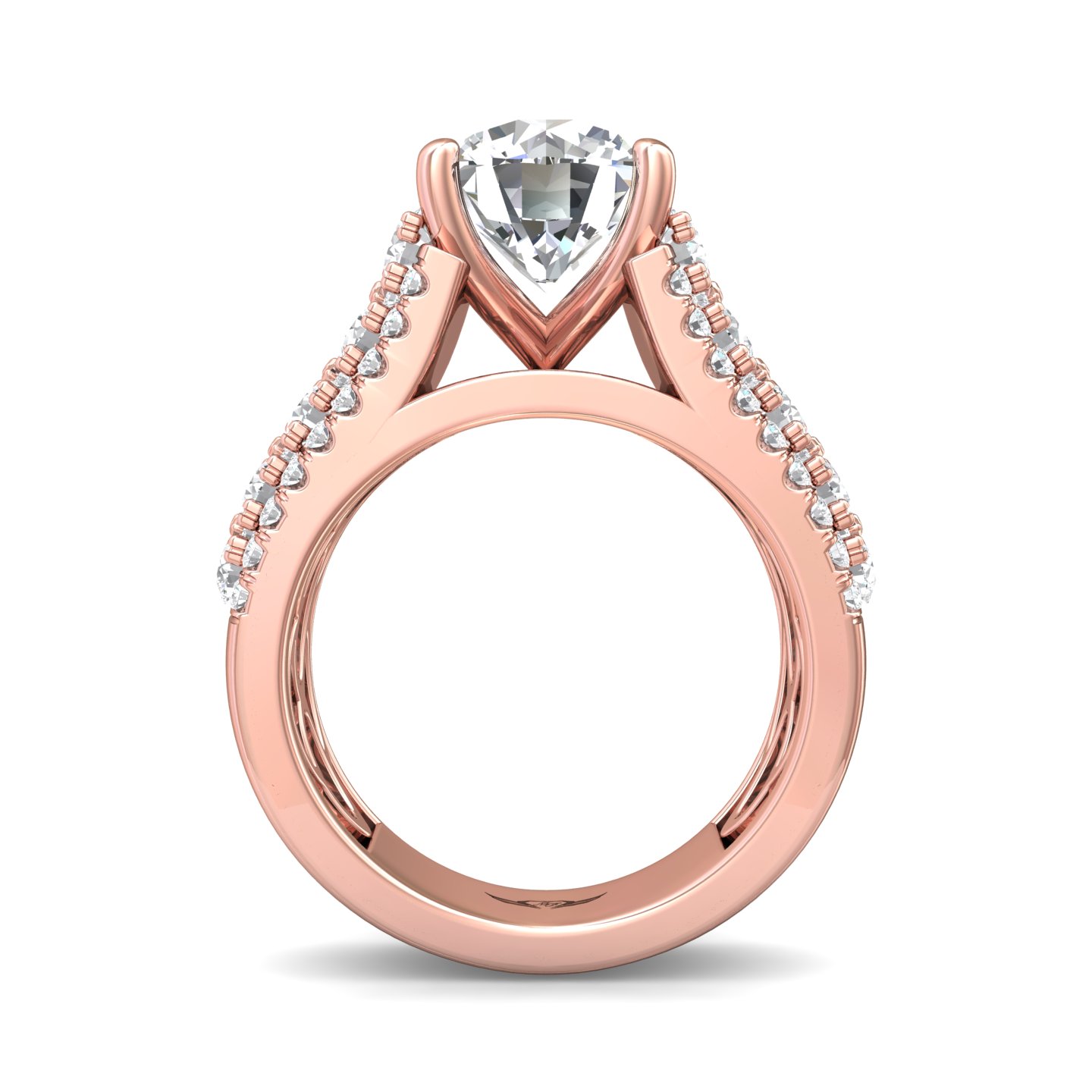 18K Rose Gold Engagement Ring