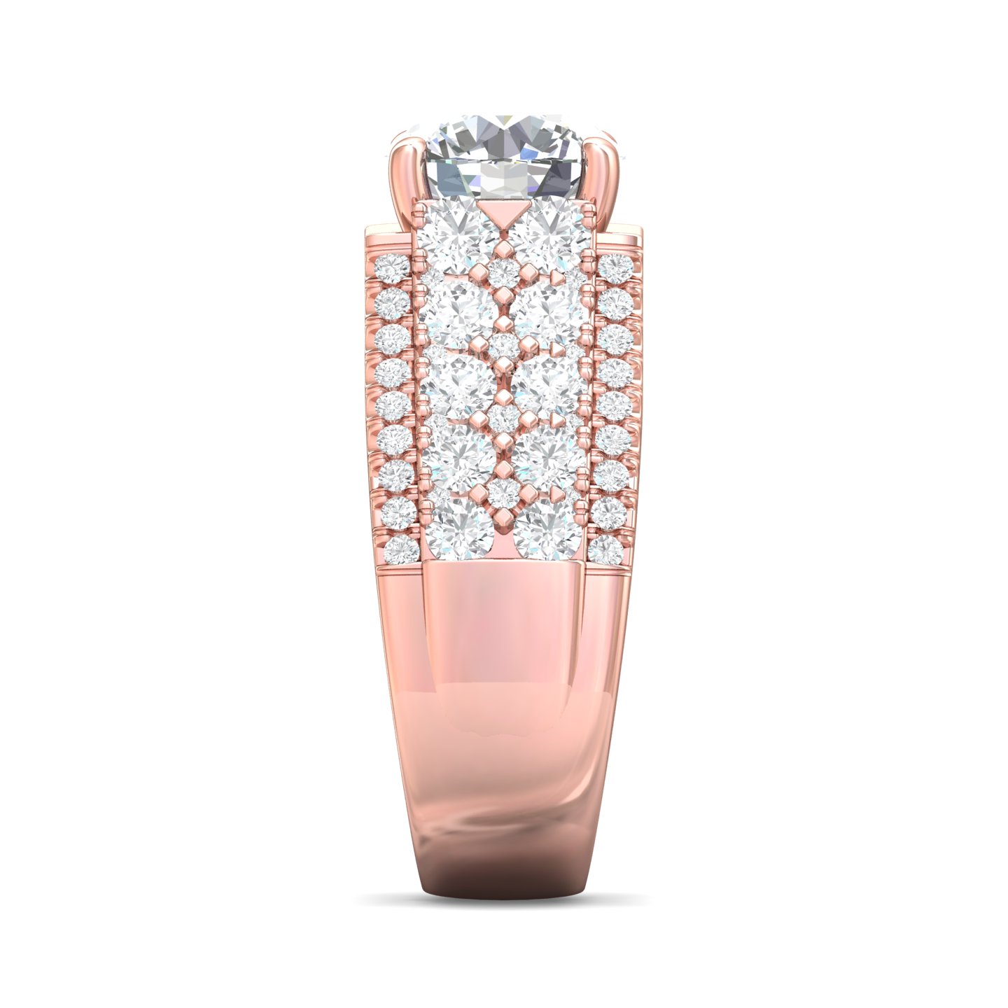 18K Rose Gold Engagement Ring