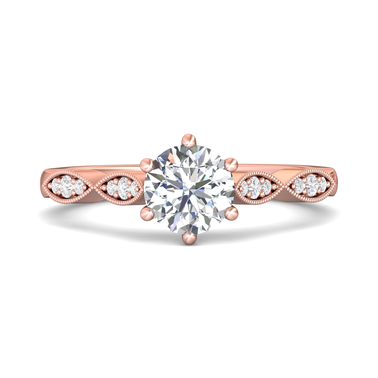 14k white gold marquise diamond engagement ring