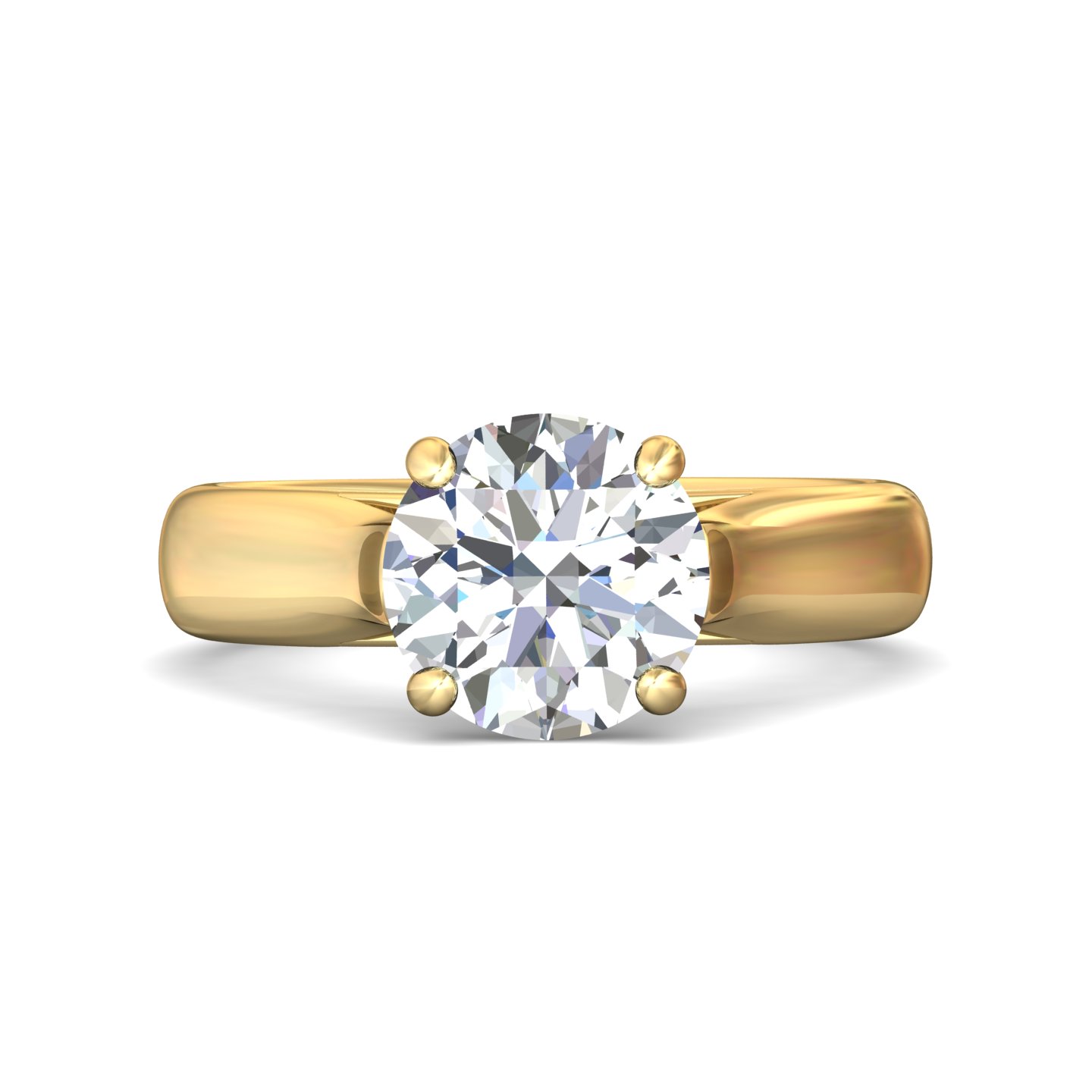 14k white gold cushion diamond engagement ring