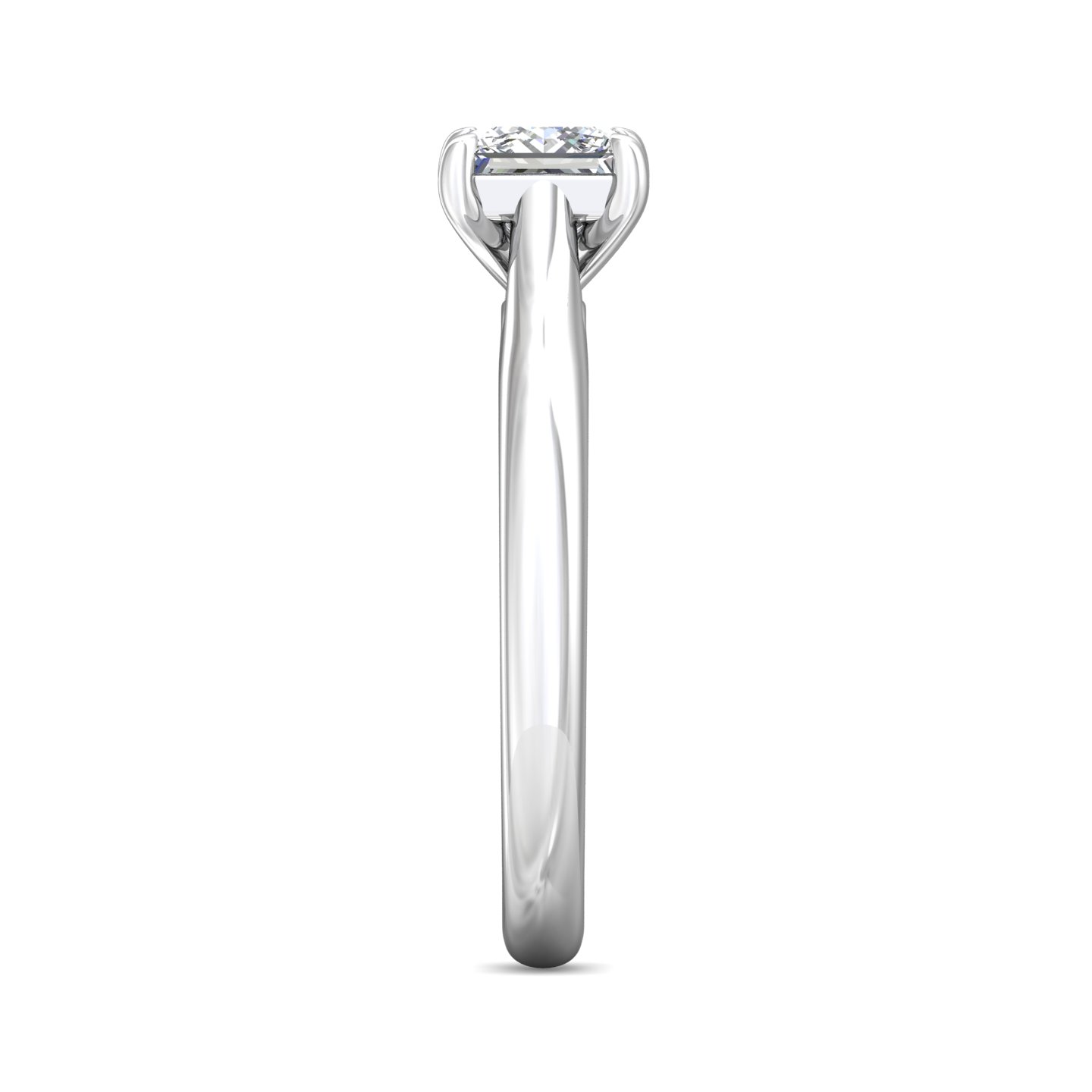 14K White Gold Princess Diamond Engagement Ring