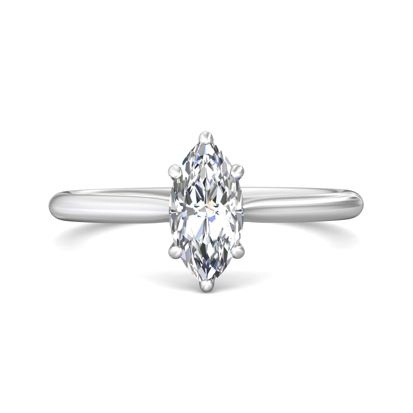 14k rose gold round diamond engagement ring