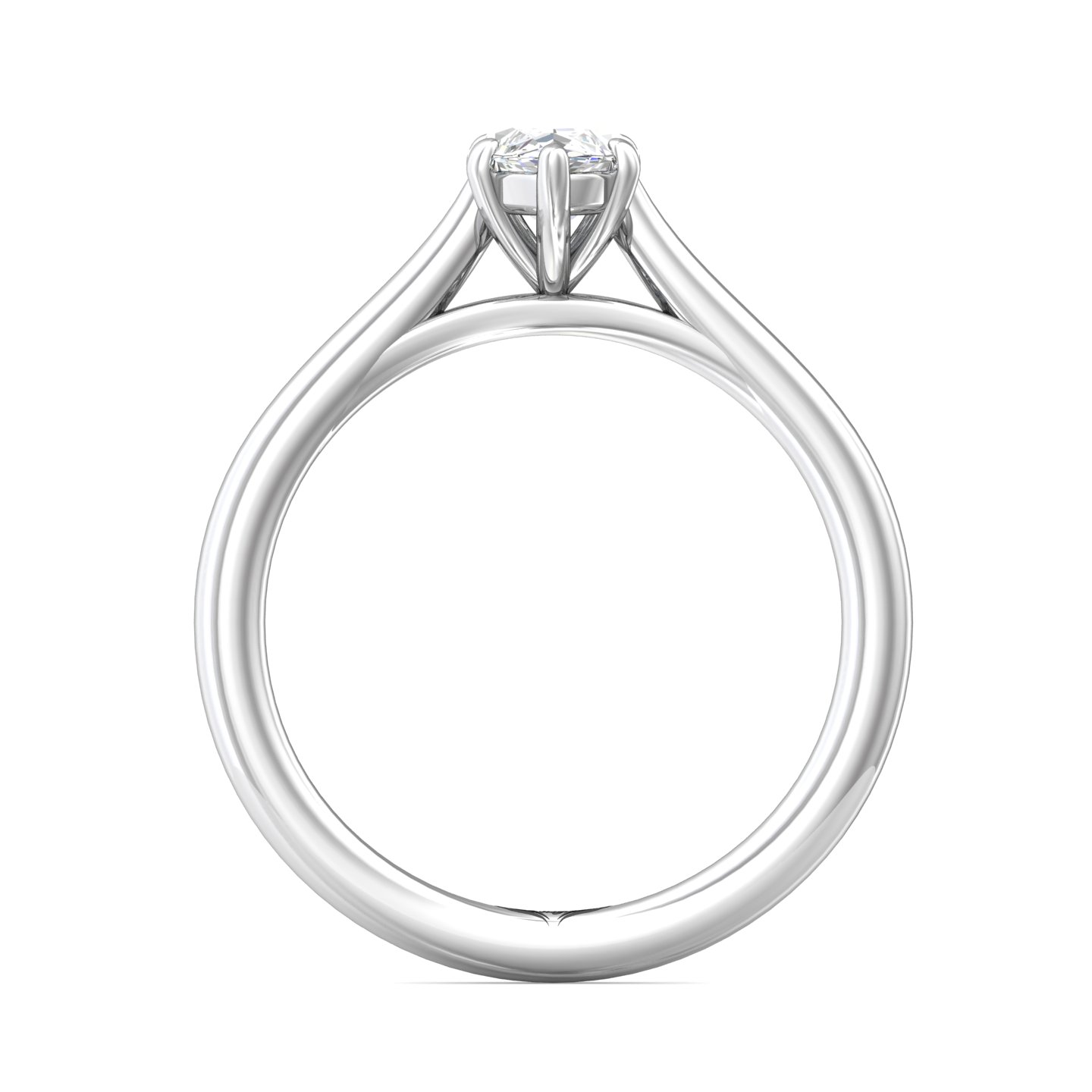 14K White Gold Marquise Diamond Engagement Ring