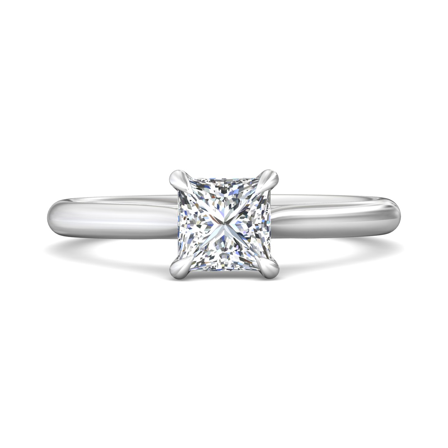  Platinum Princess Diamond Engagement Ring