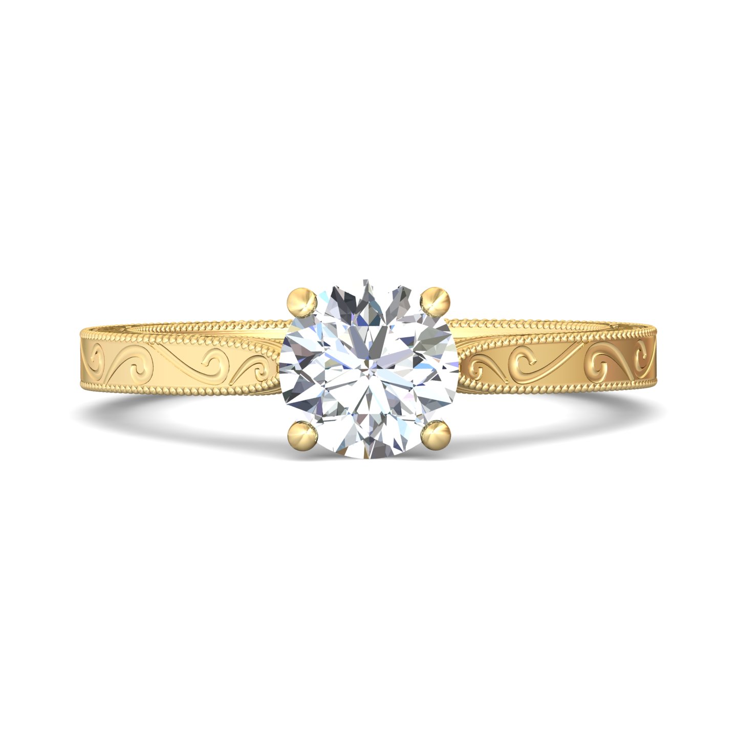 14k white gold oval diamond engagement ring