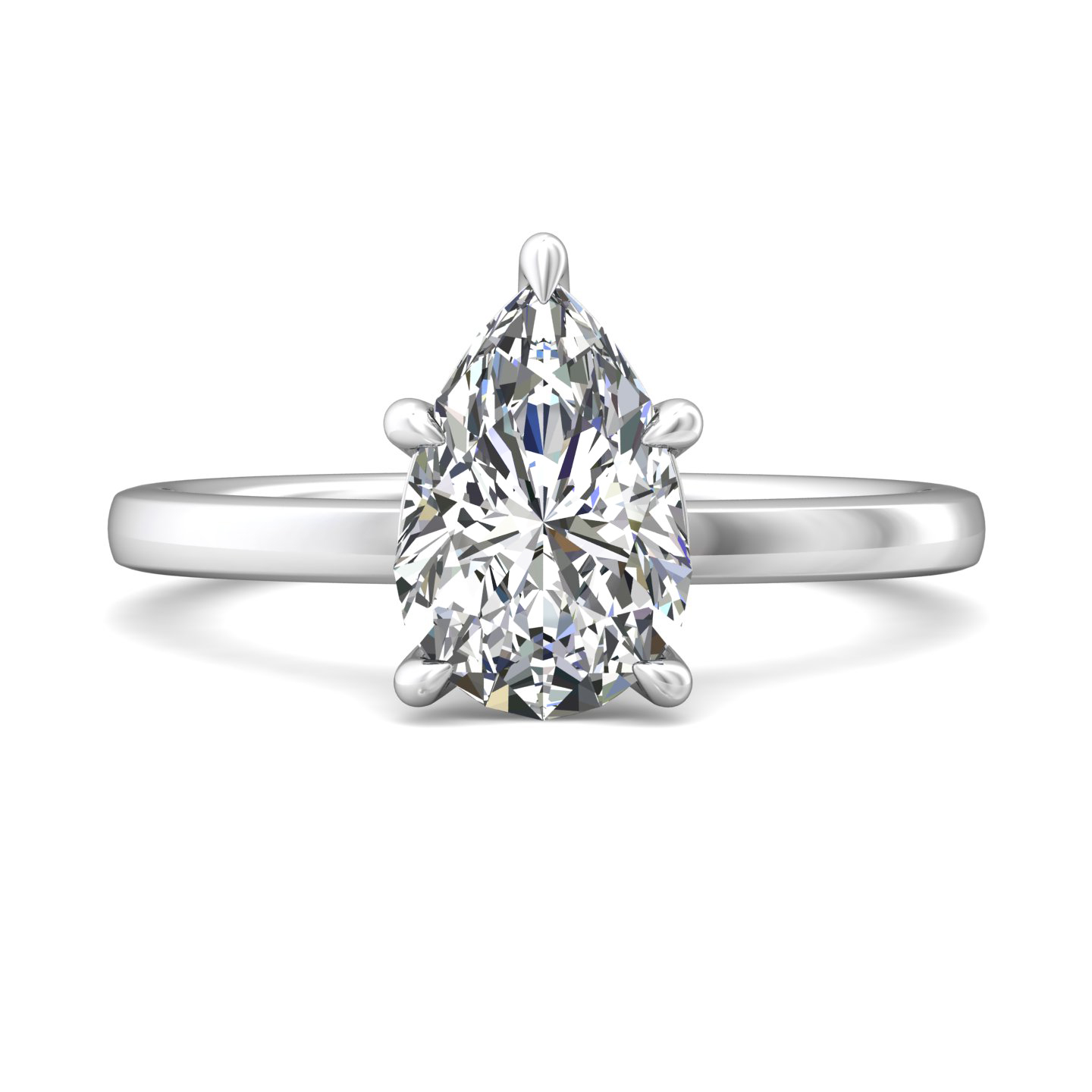 14k rose gold emerald cut diamond engagement ring