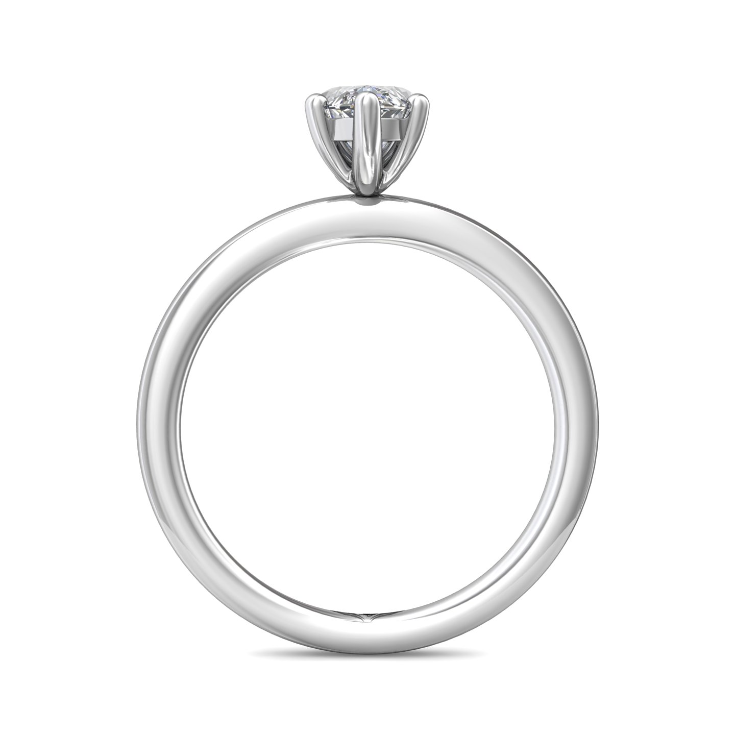 14K White Gold Marquise Diamond Engagement Ring