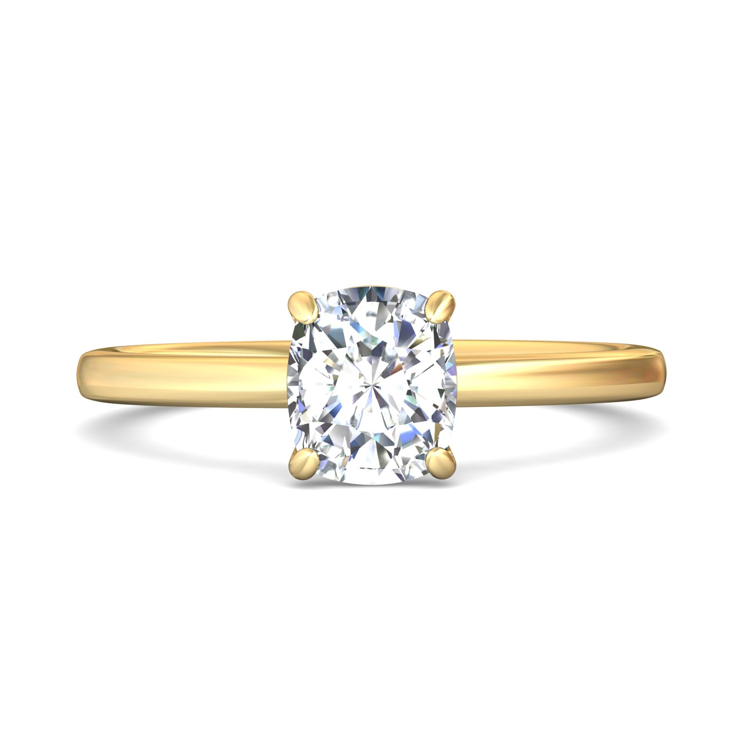 18k yellow gold and platinum marquise diamond engagement ring