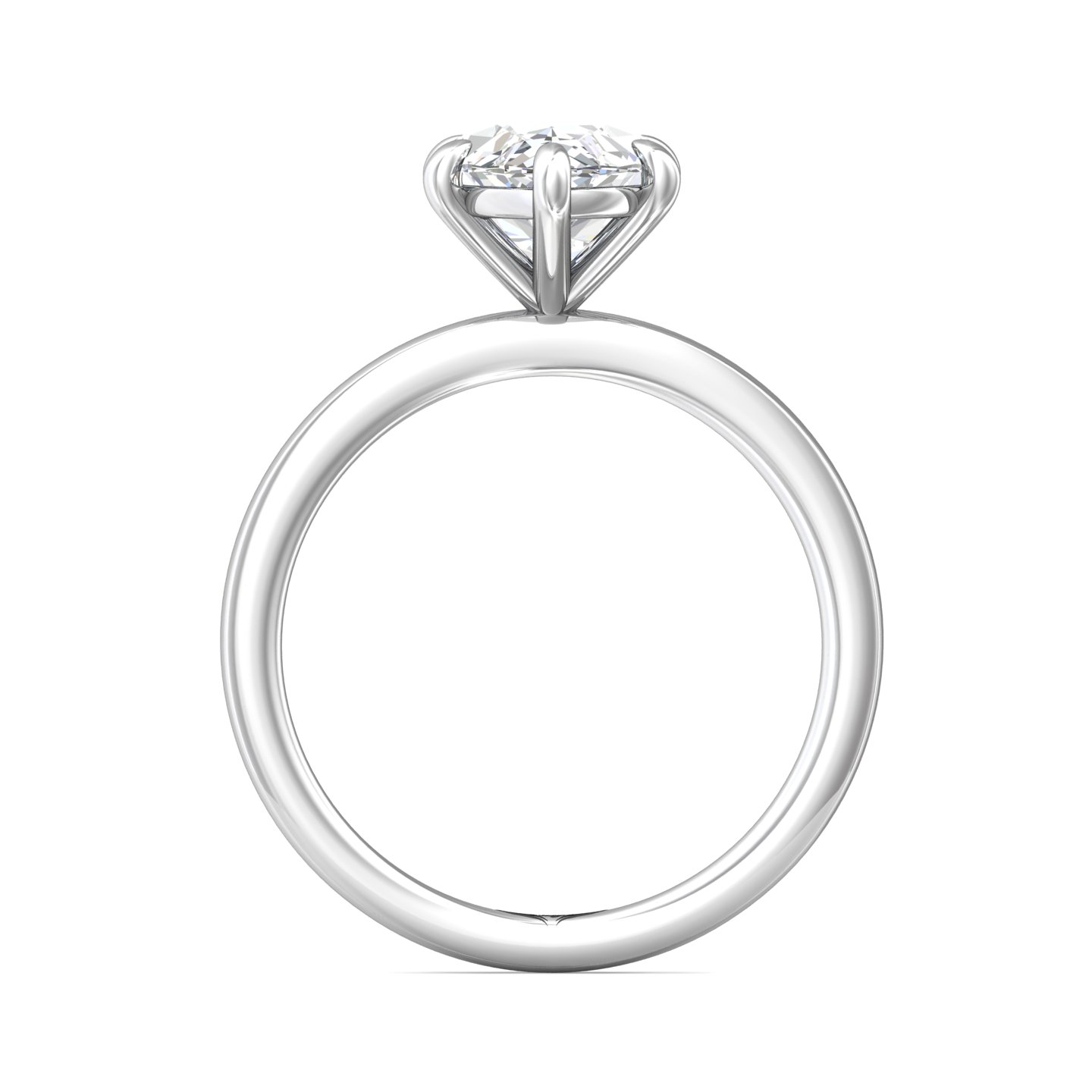 14K White Gold Marquise Diamond Engagement Ring
