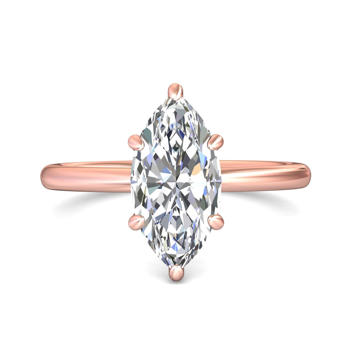 14k white gold emerald cut diamond engagement ring