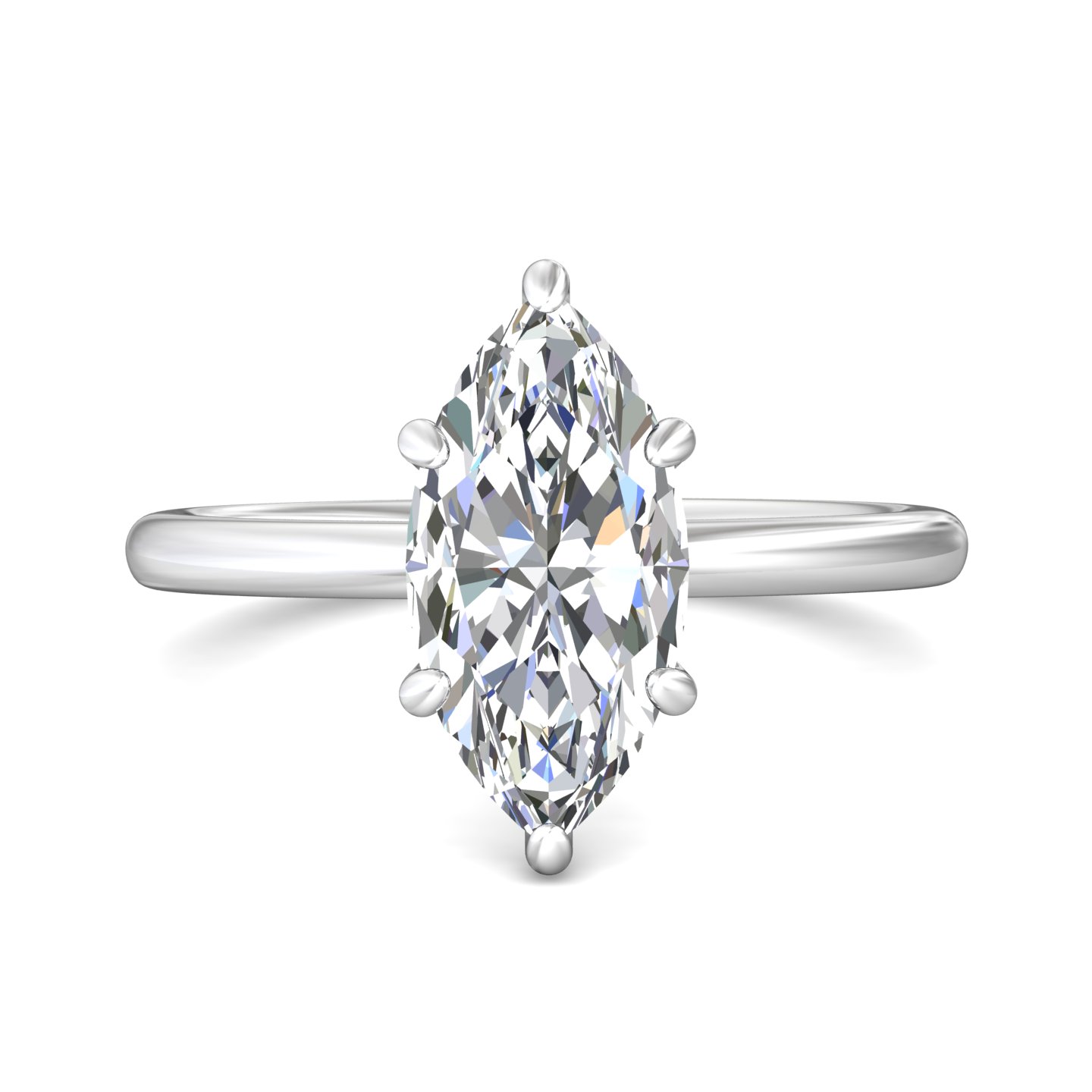 14k rose gold marquise diamond engagement ring