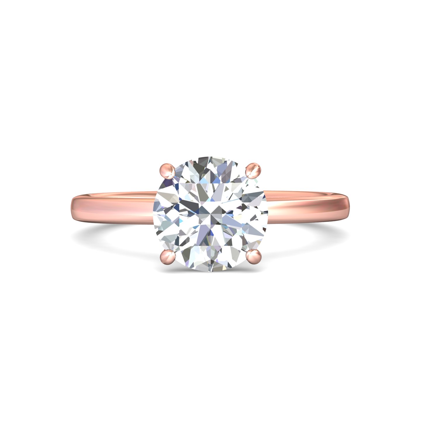 14k white gold princess diamond engagement ring