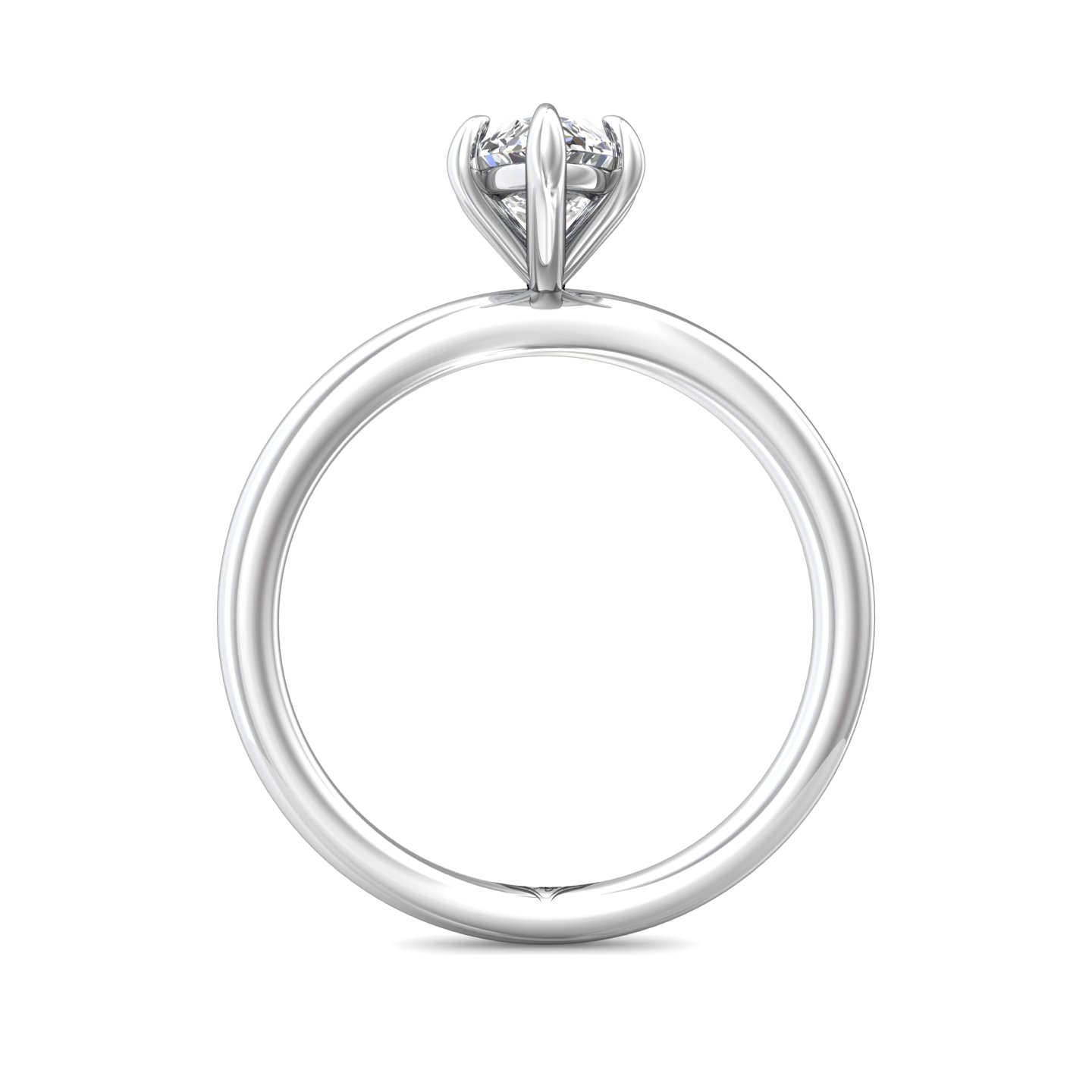  Platinum Marquise Diamond Engagement Ring