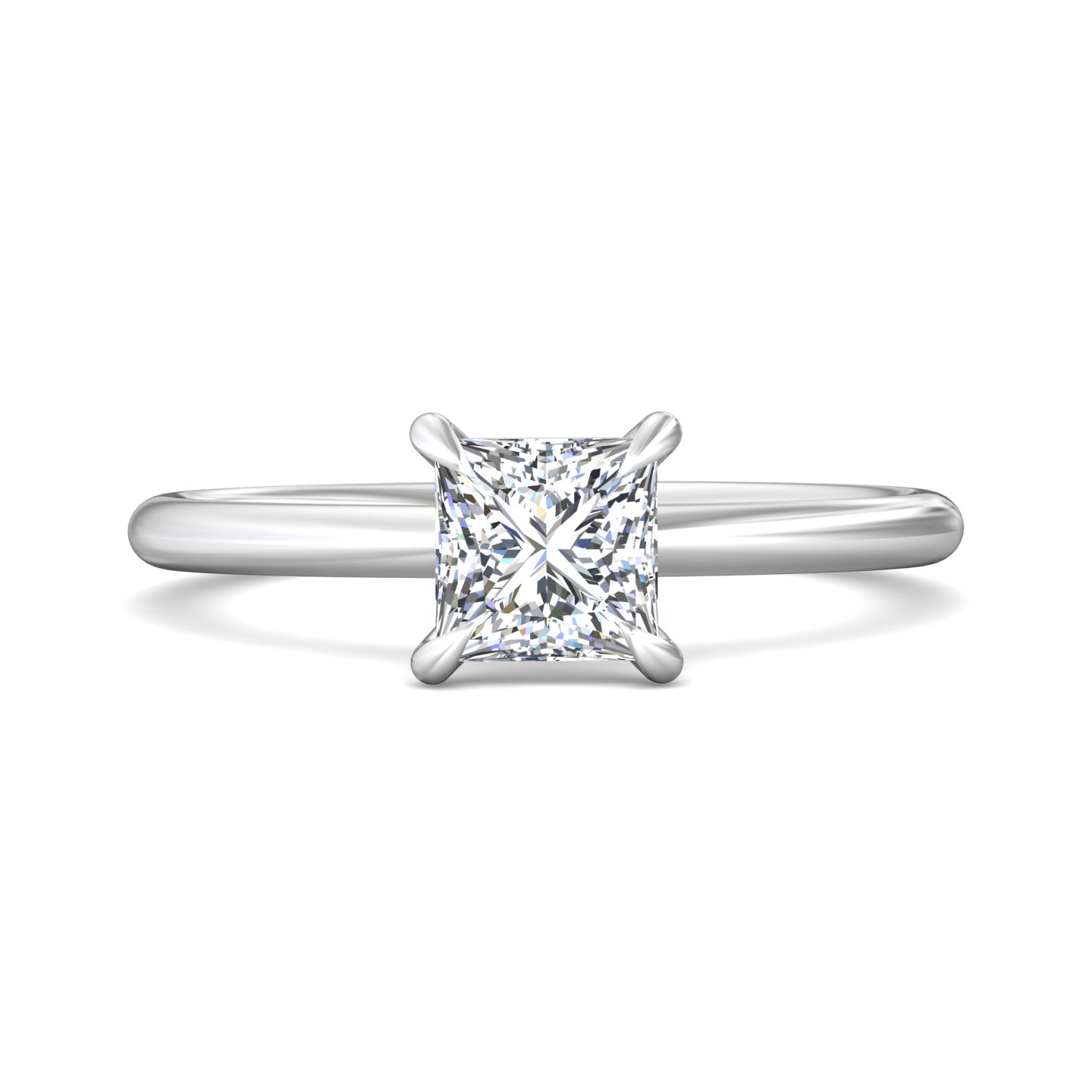  platinum emerald cut diamond engagement ring