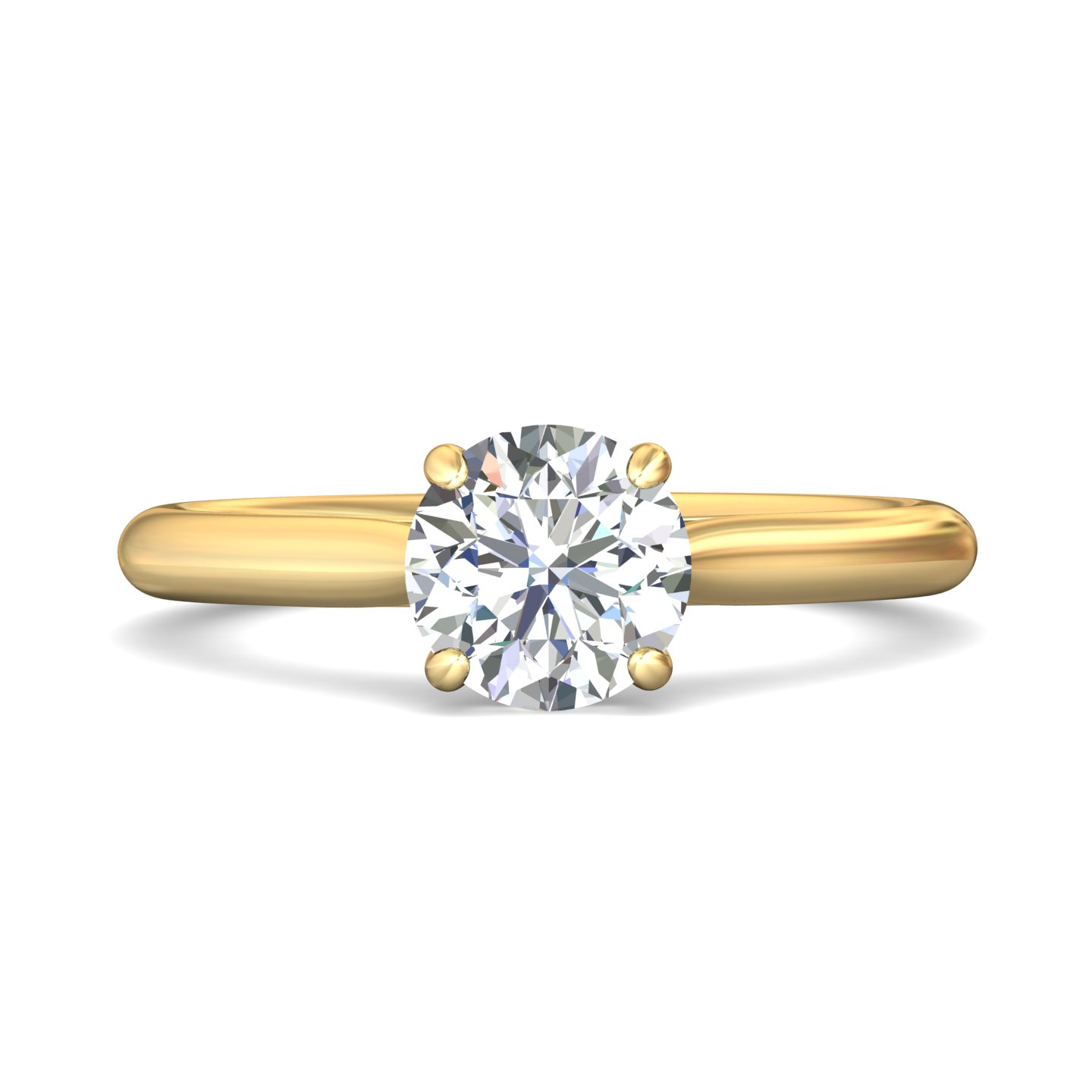 14k yellow gold and platinum cushion diamond engagement ring