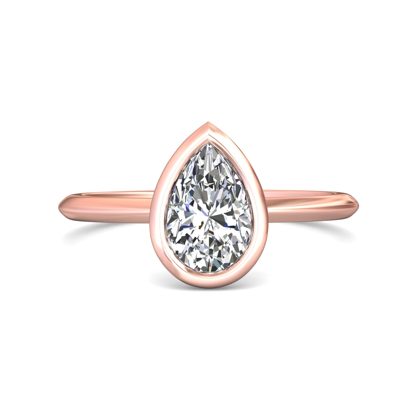 14k white gold round diamond engagement ring