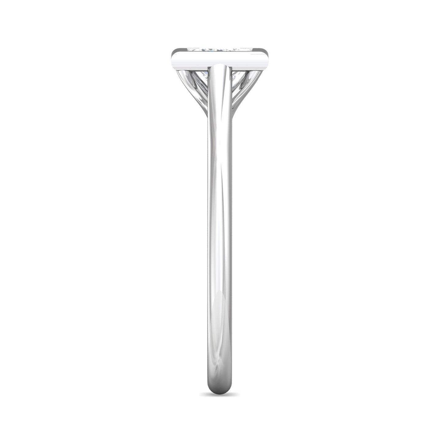 14K White Gold Princess Diamond Engagement Ring