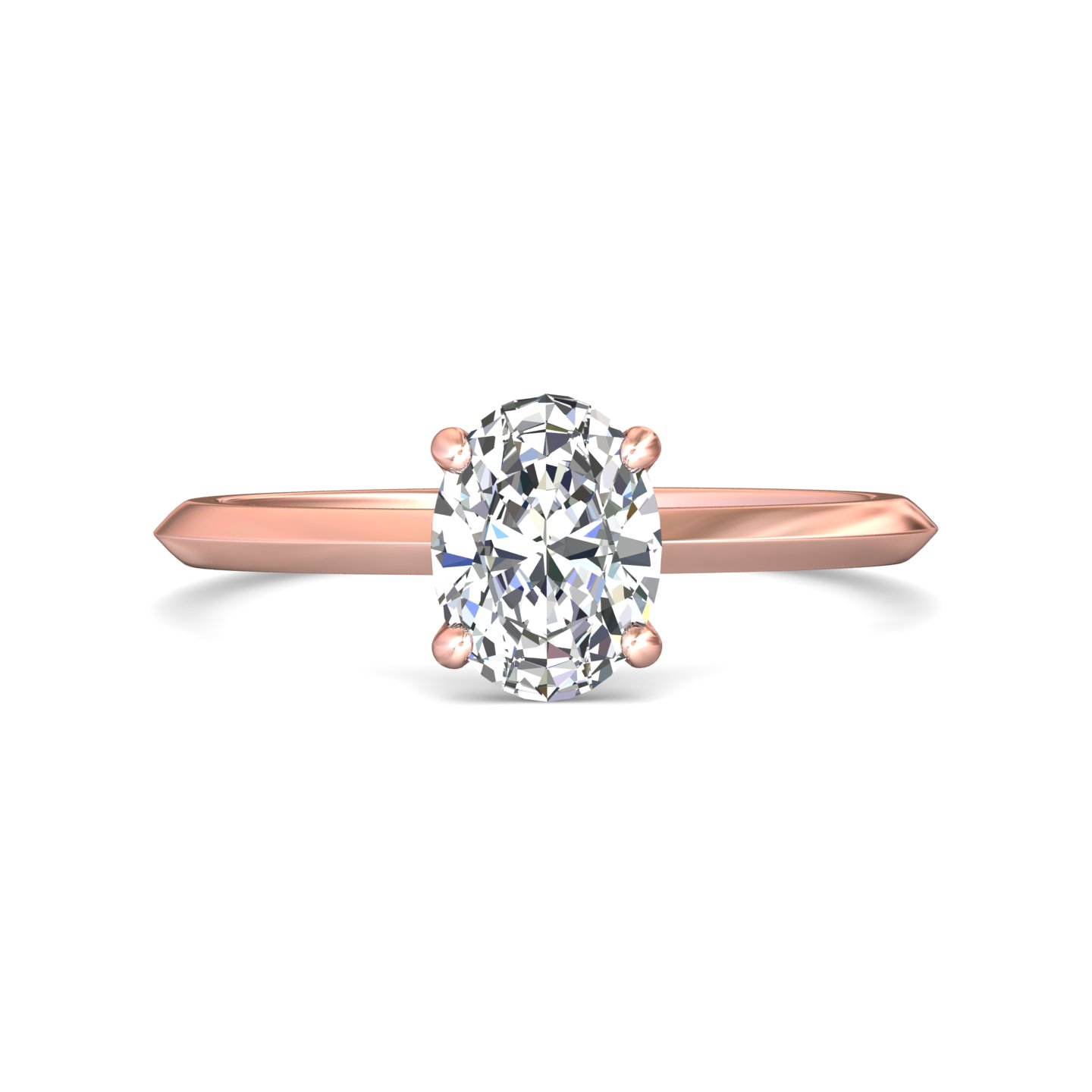 14k white gold round diamond engagement ring
