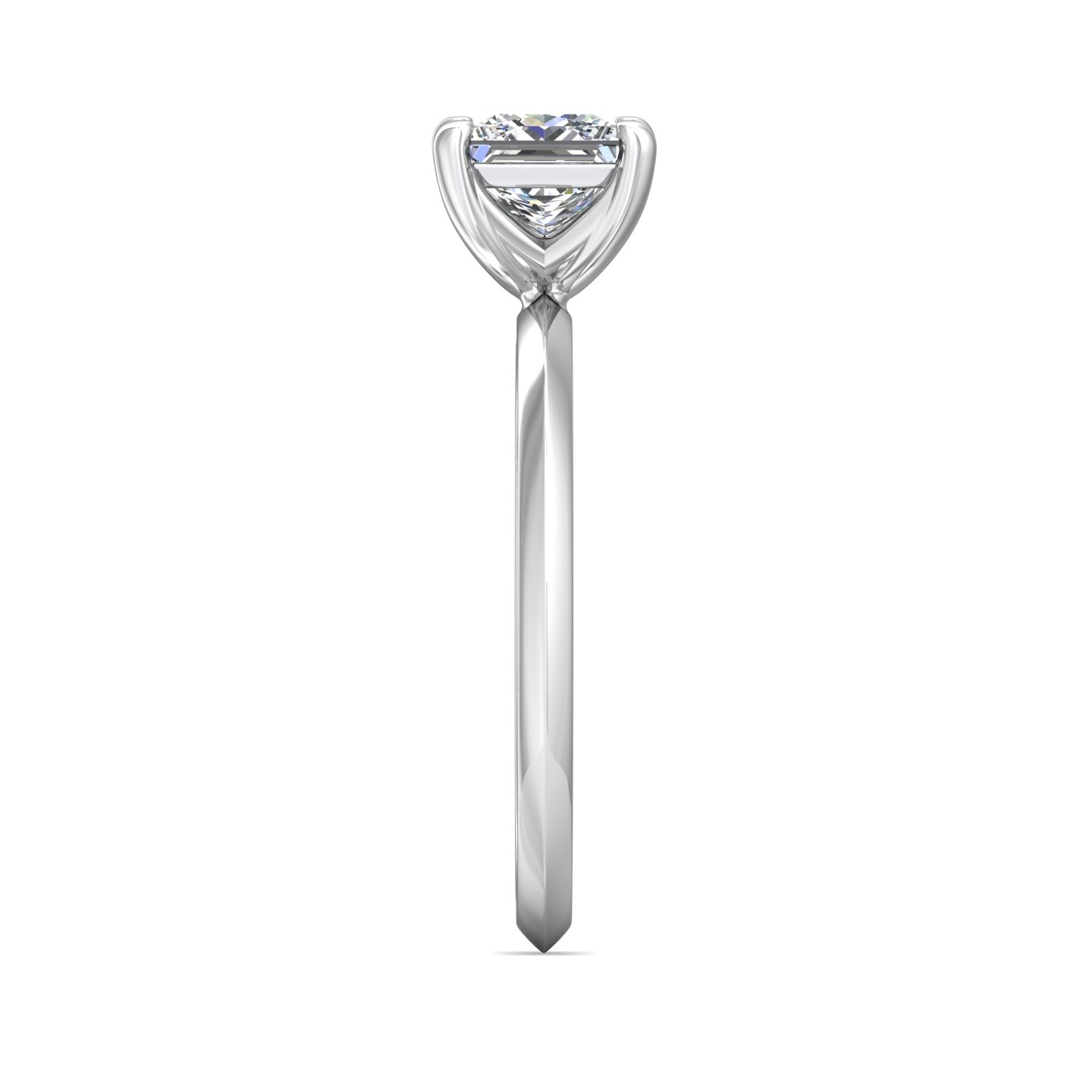 18K White Gold Princess Diamond Engagement Ring