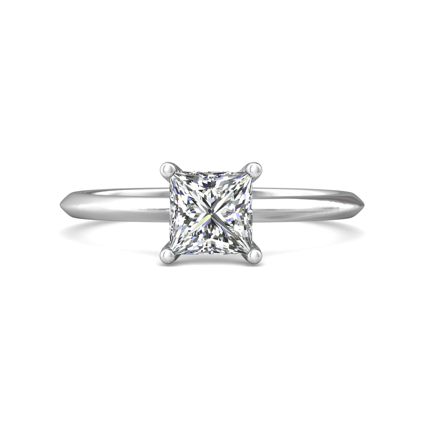  Platinum Princess Diamond Engagement Ring