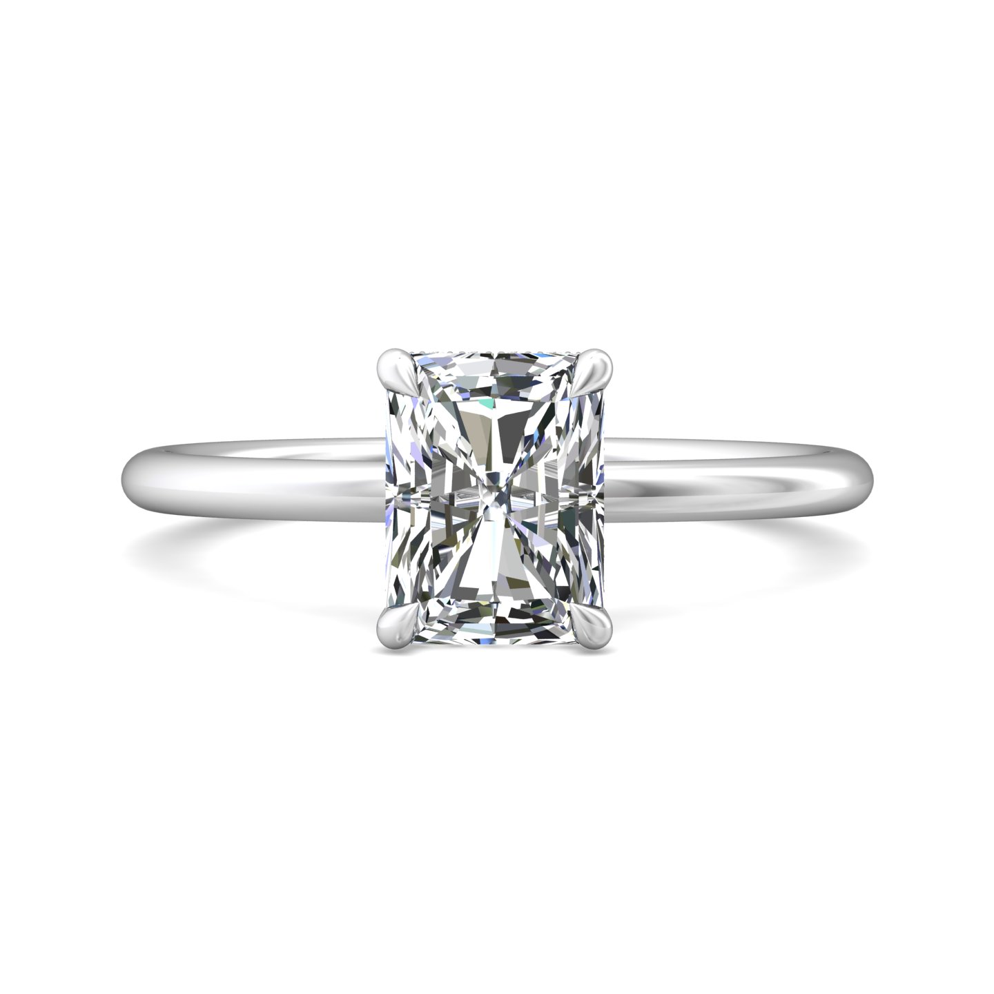 14k rose gold oval diamond engagement ring