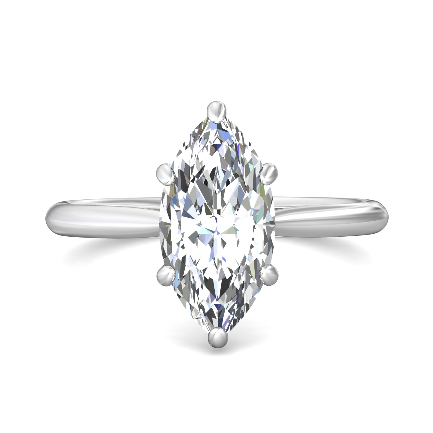 14k rose gold marquise diamond engagement ring
